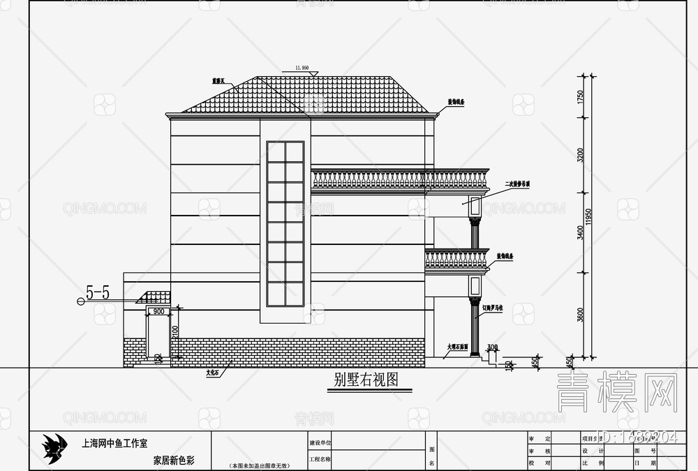 别墅设计效果图 施工图【ID:1689204】