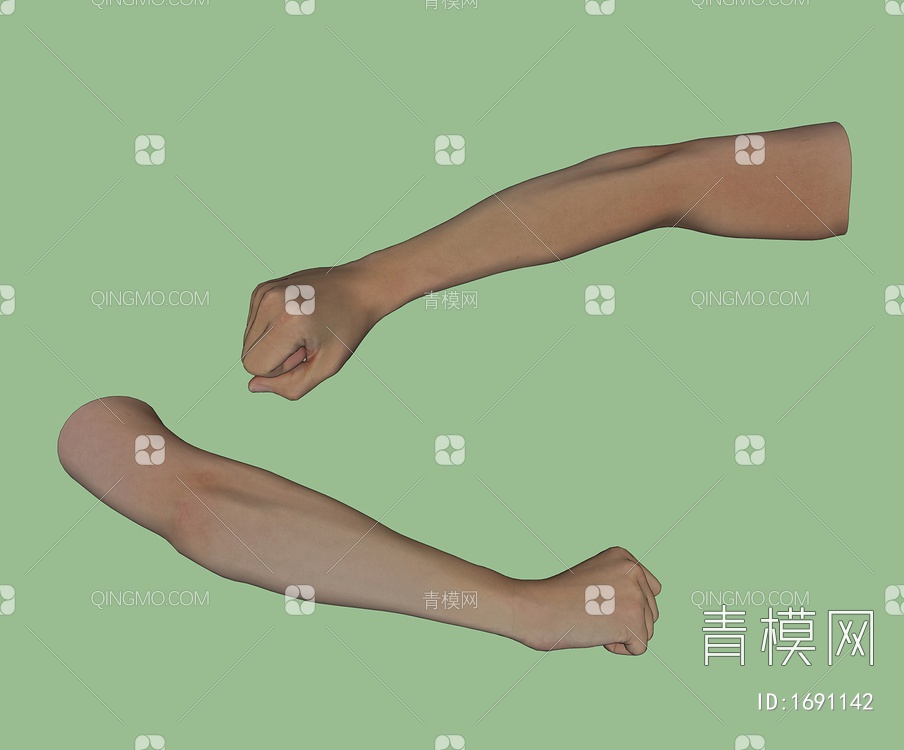 艺术雕塑 手臂SU模型下载【ID:1691142】