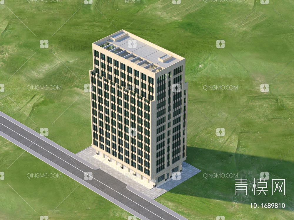 商务酒店3D模型下载【ID:1689810】