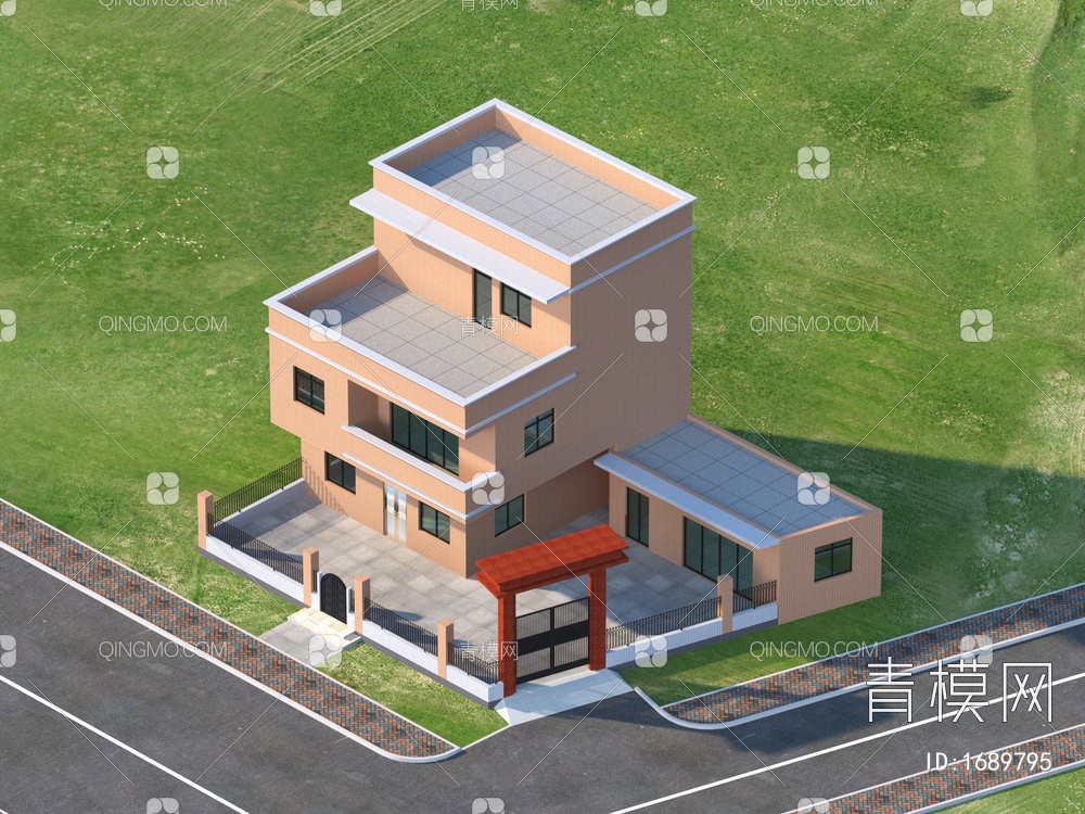 别墅 住宅 私宅3D模型下载【ID:1689795】