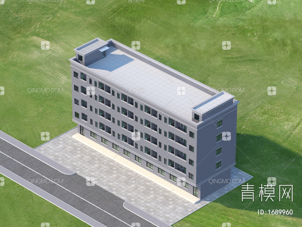 厂区宿舍3D模型下载【ID:1689960】