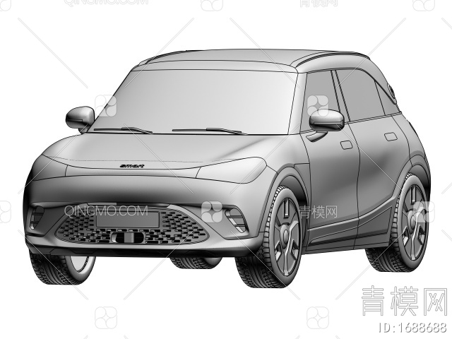 电动SUV汽车3D模型下载【ID:1688688】