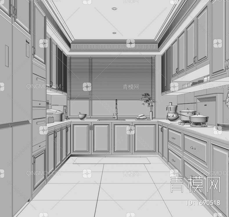 厨房3D模型下载【ID:1690518】