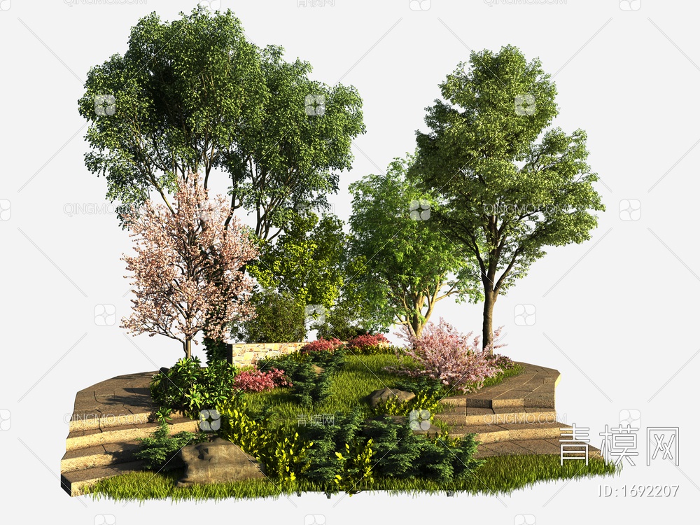 植物堆3D模型下载【ID:1692207】