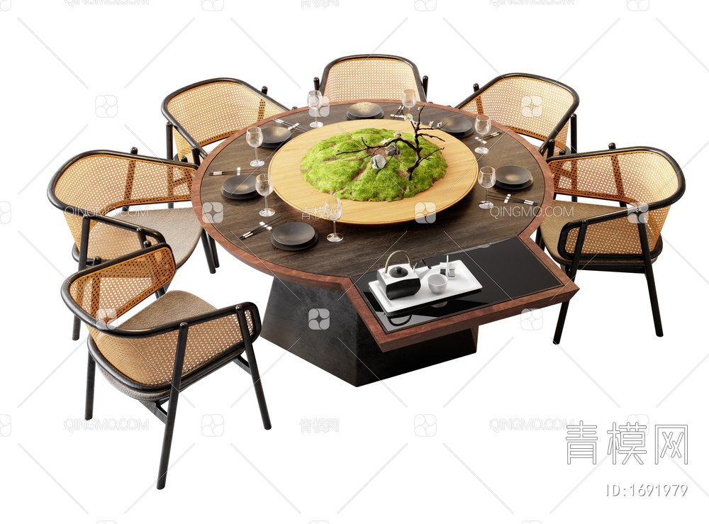 餐桌椅3D模型下载【ID:1691979】