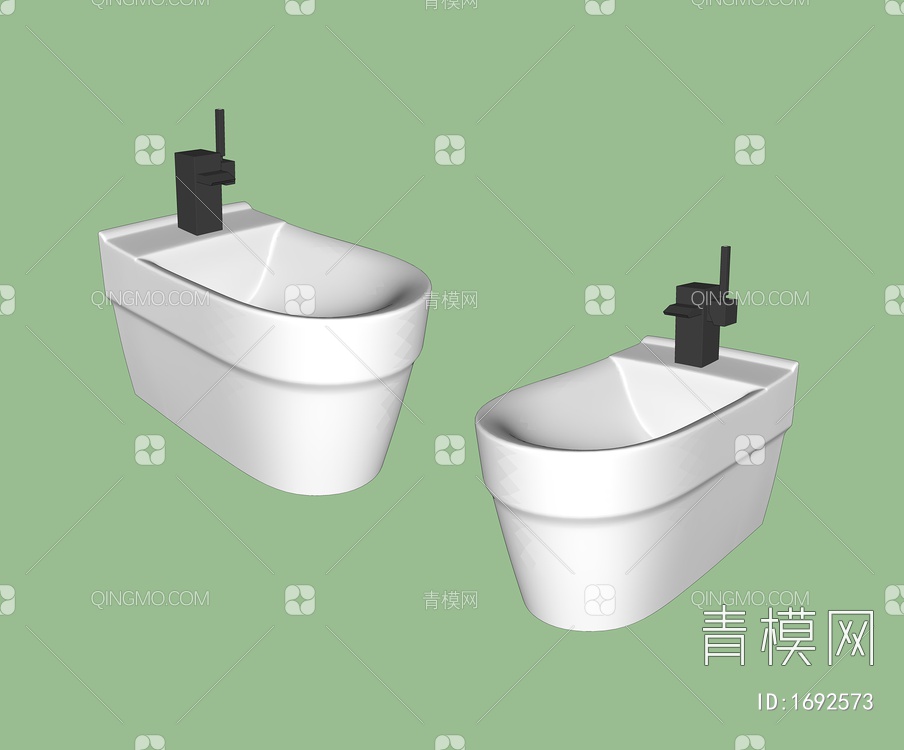 卫浴小件 洗手台SU模型下载【ID:1692573】