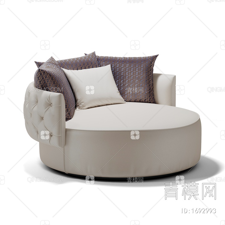 单人沙发3D模型下载【ID:1692993】