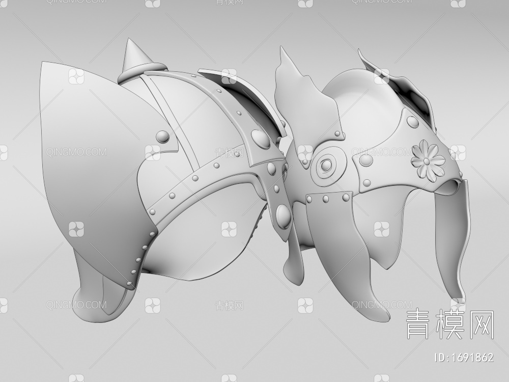 头盔摆件3D模型下载【ID:1691862】