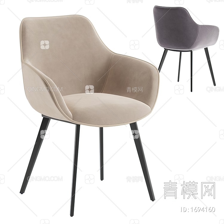 餐椅3D模型下载【ID:1694160】