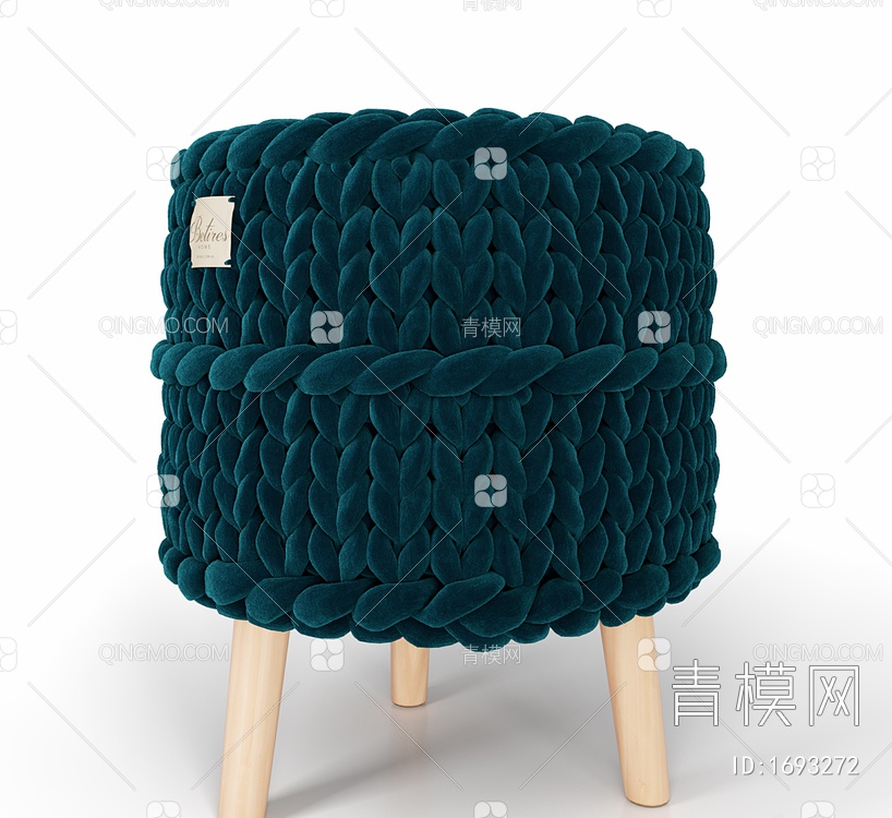 毛茸茸的凳子3D模型下载【ID:1693272】