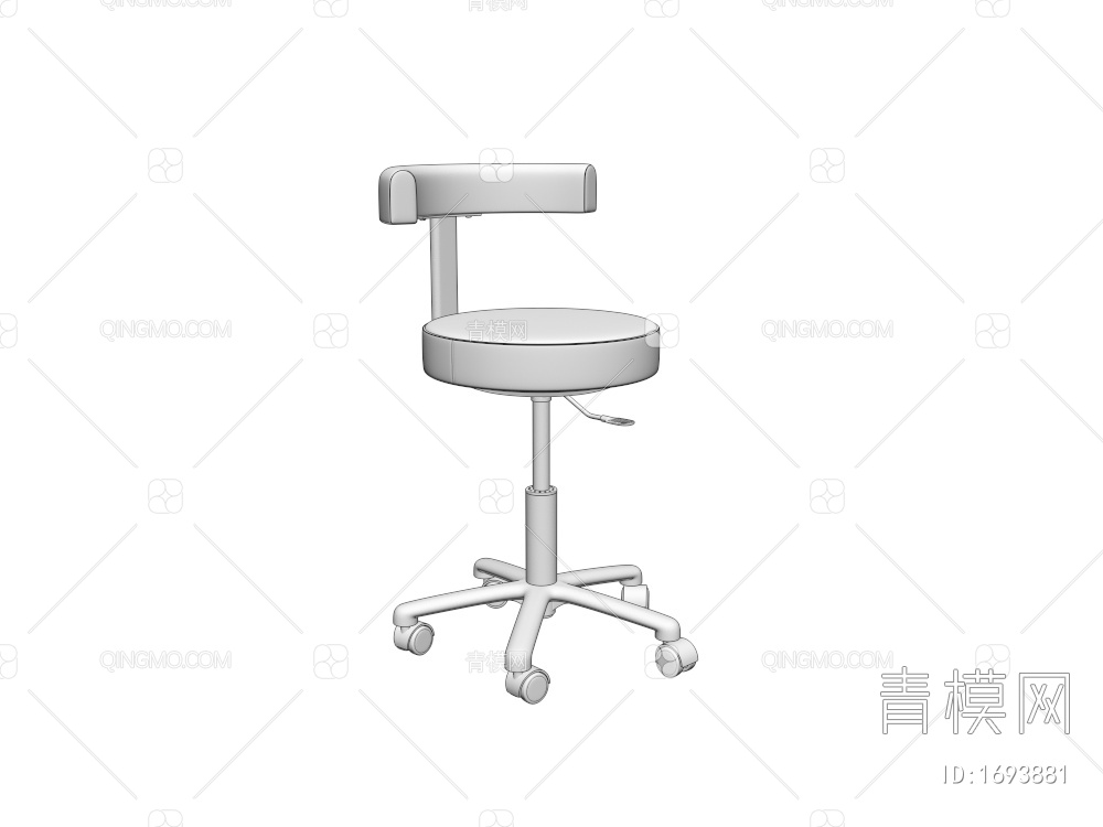 办公椅3D模型下载【ID:1693881】