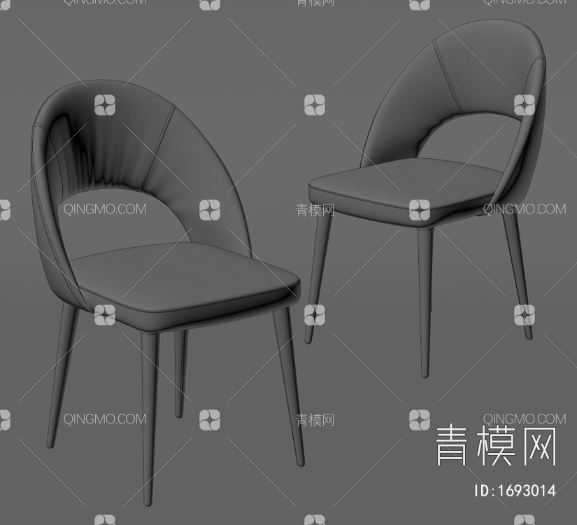 椅子 餐椅3D模型下载【ID:1693014】