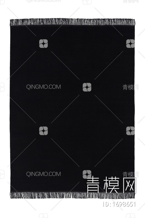 黑色流苏地毯贴图下载【ID:1698651】