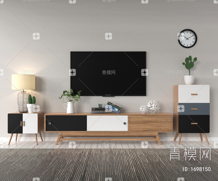 生活室内家居家电 室内电视机3D模型下载【ID:1698150】