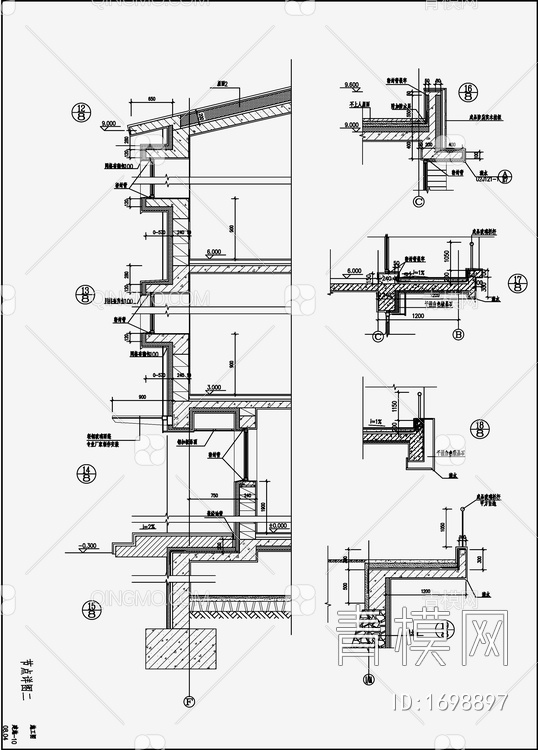 双拼别墅设计 施工图【ID:1698897】