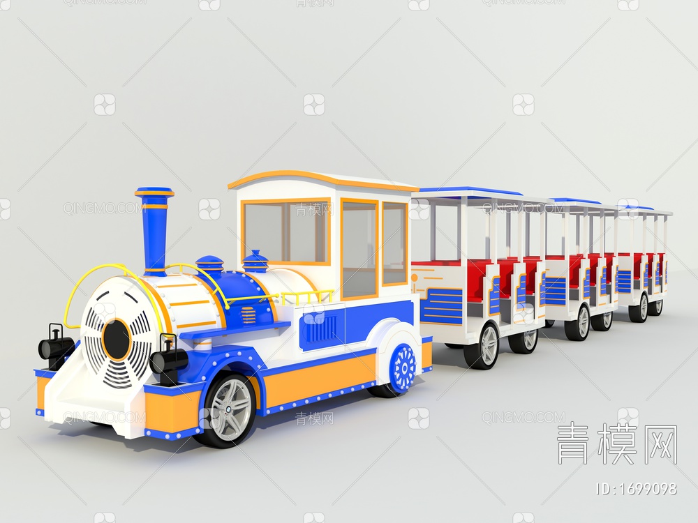 火车、游览车3D模型下载【ID:1699098】