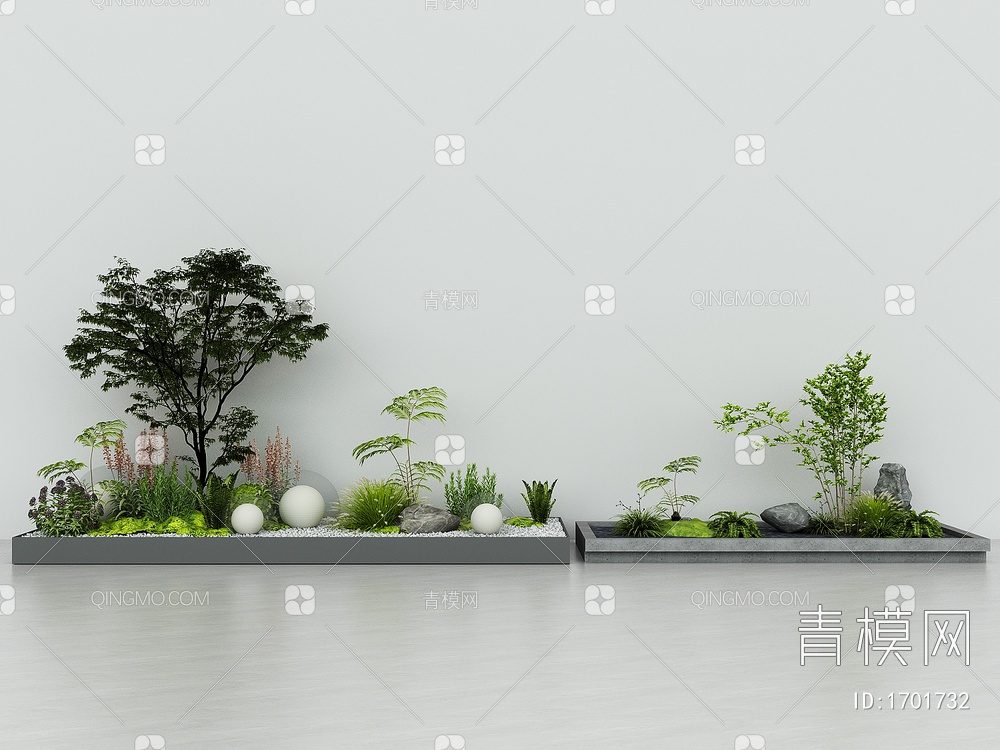室内外造景，园艺景观小品3D模型下载【ID:1701732】