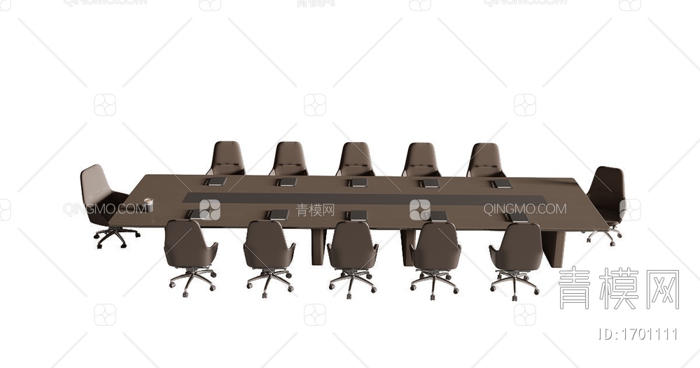 会议桌椅3D模型下载【ID:1701111】