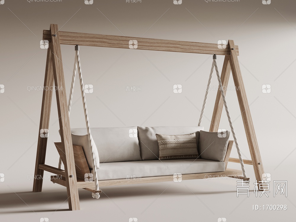 户外秋千椅 吊椅3D模型下载【ID:1700298】