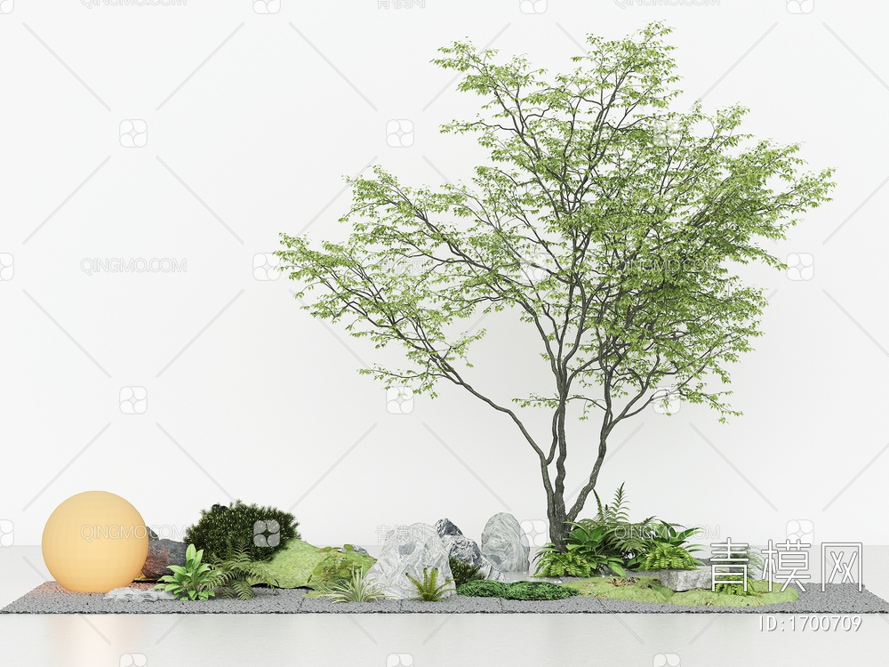 室内外造景，园艺景观小品3D模型下载【ID:1700709】
