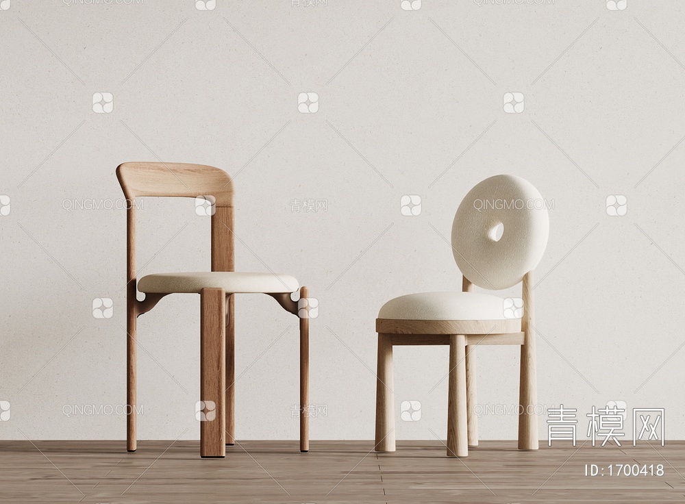 餐椅 单椅 椅子3D模型下载【ID:1700418】
