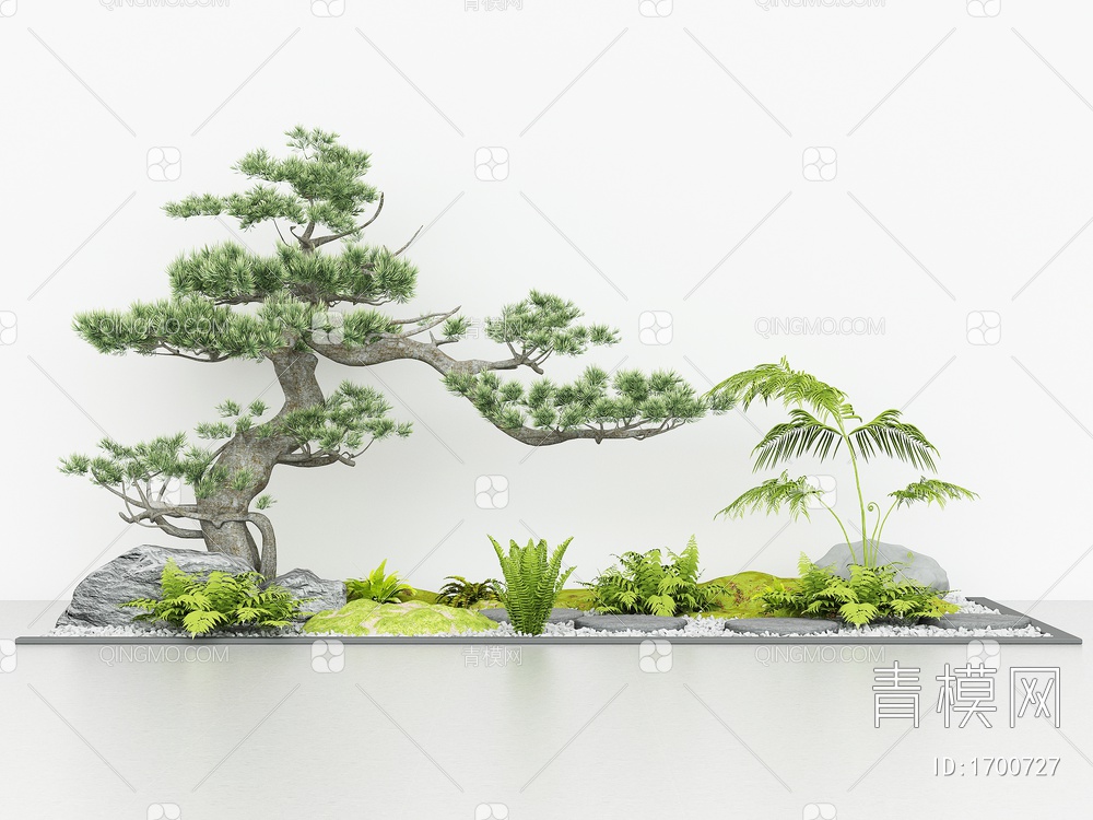 室内外造景，园艺景观小品3D模型下载【ID:1700727】