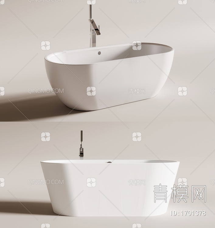 浴缸3D模型下载【ID:1701378】