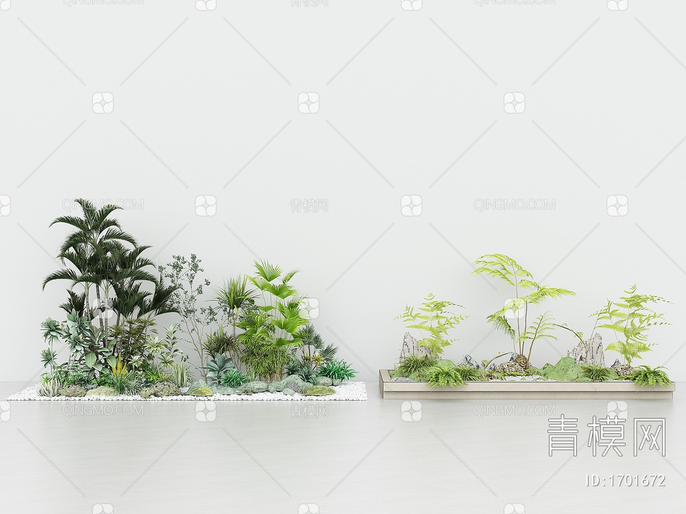 室内外造景，园艺景观小品3D模型下载【ID:1701672】
