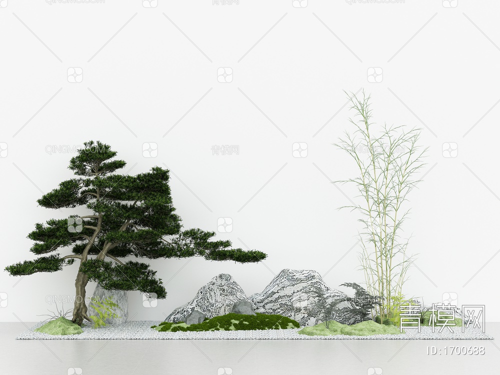 室内外造景，园艺景观小品3D模型下载【ID:1700688】