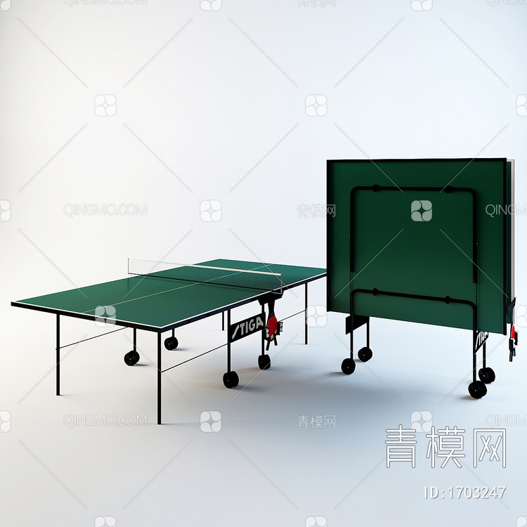 乒乓球桌3D模型下载【ID:1703247】