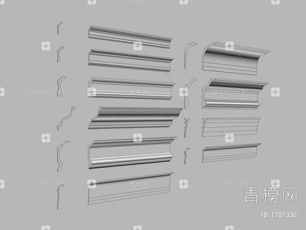 石膏线条3D模型下载【ID:1701336】