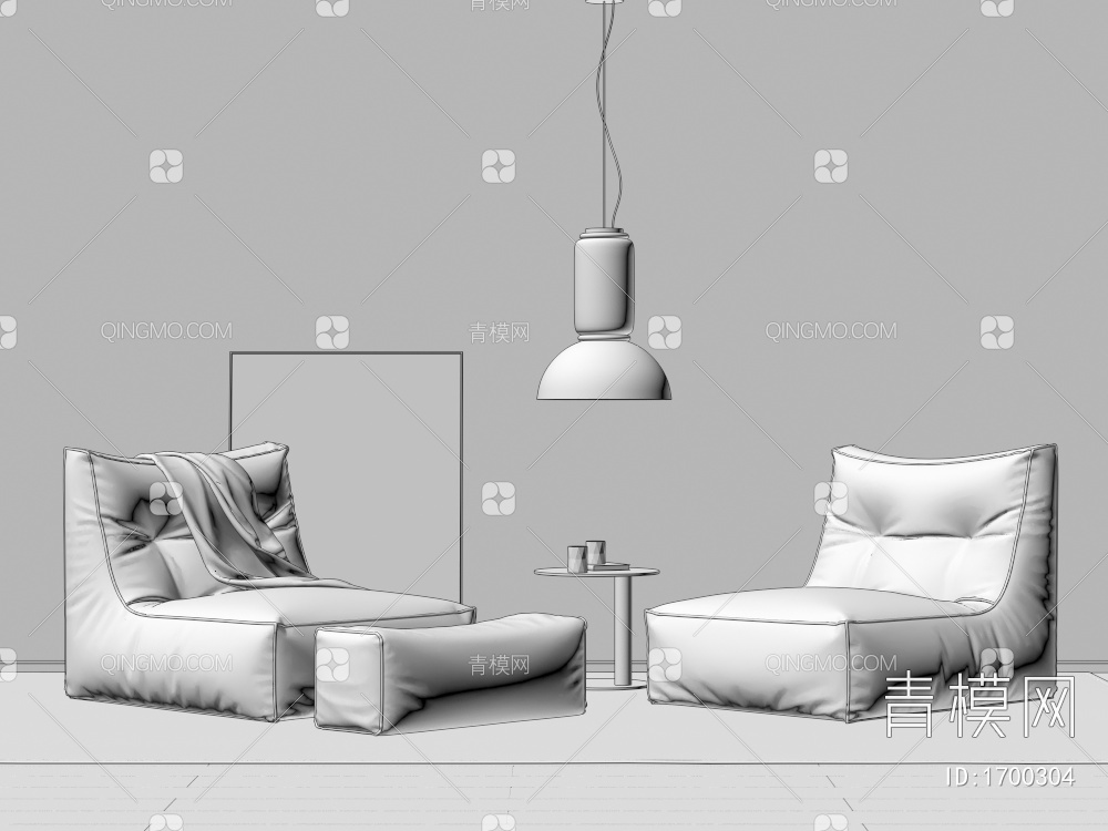 懒人沙发3D模型下载【ID:1700304】