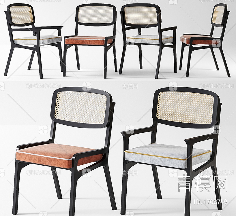 曼波无限创意卡尔椅 单椅3D模型下载【ID:1702749】