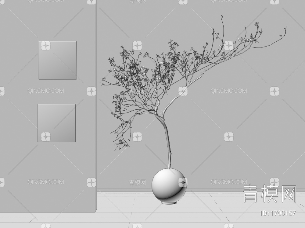 绿植盆栽 盆景3D模型下载【ID:1700157】