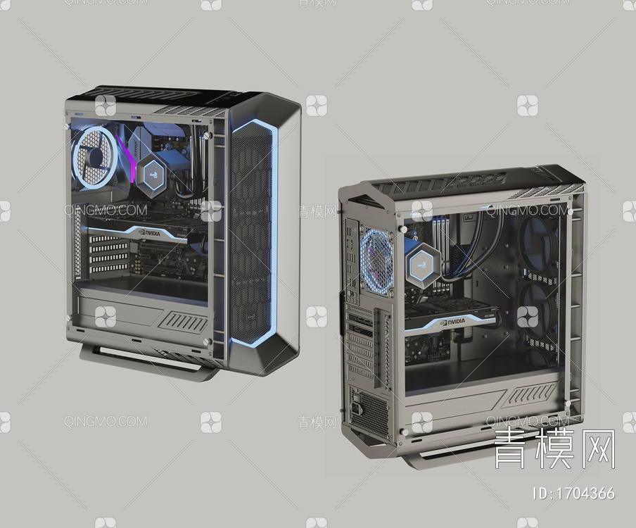 数码电子配件 电竞电脑主机箱3D模型下载【ID:1704366】