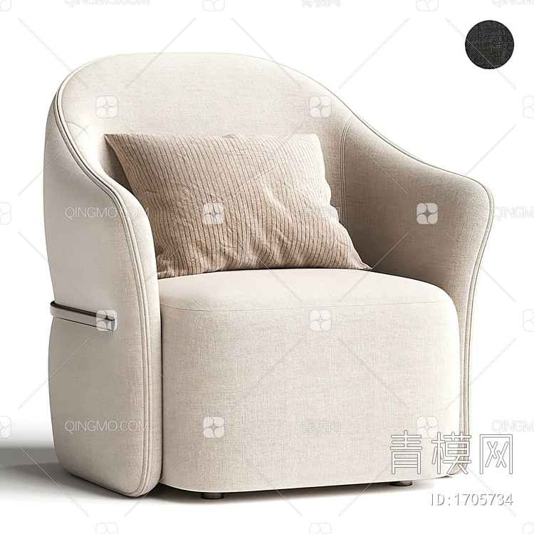 单人沙发3D模型下载【ID:1705734】