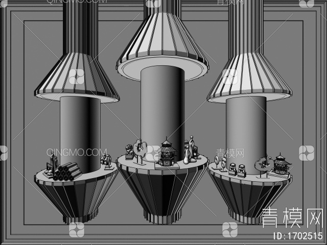 展示柜3D模型下载【ID:1702515】