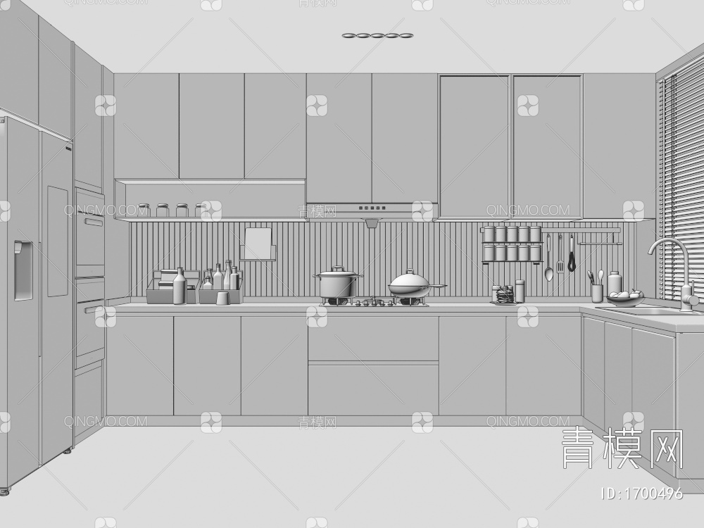 厨房3D模型下载【ID:1700496】