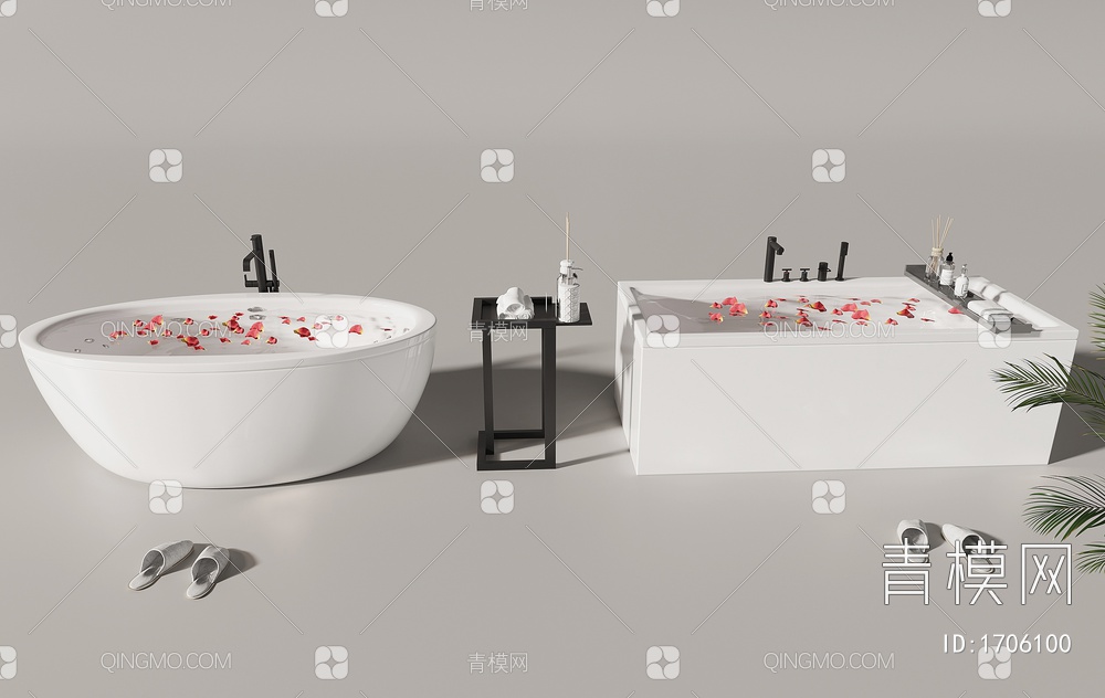 浴缸3D模型下载【ID:1706100】