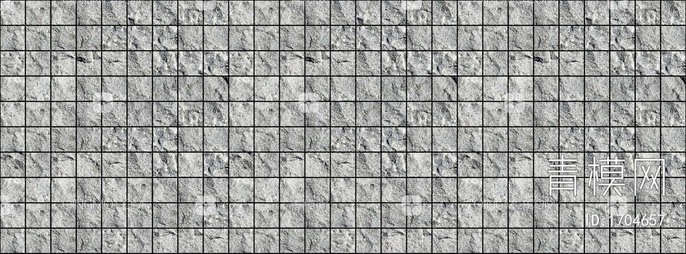 外墙砖 文化石 灰色 格子 砂岩贴图下载【ID:1704657】