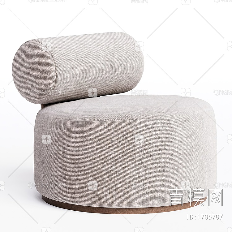 单人沙发3D模型下载【ID:1705707】