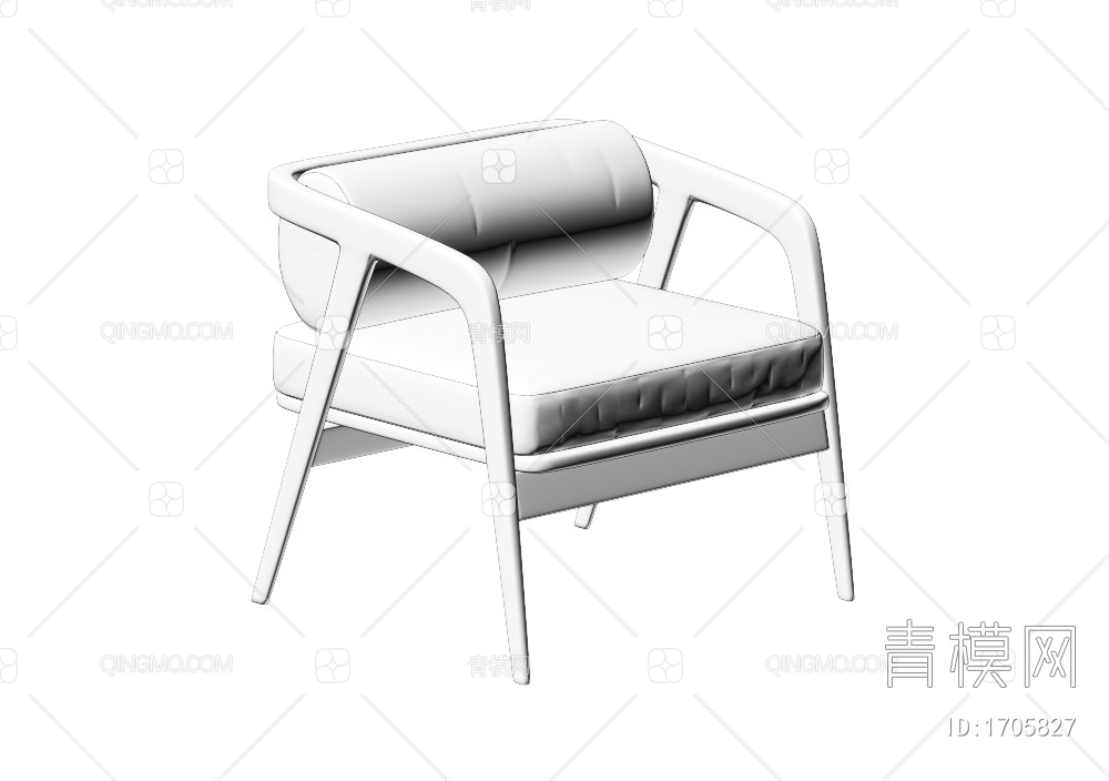 单椅3D模型下载【ID:1705827】