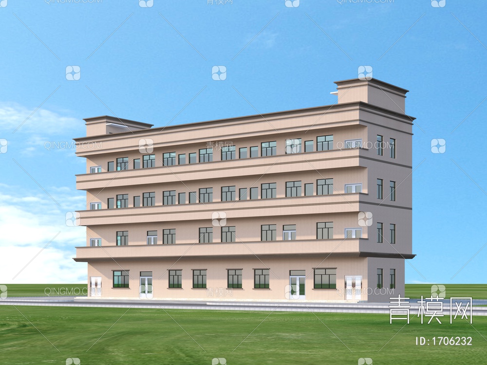 厂区宿舍3D模型下载【ID:1706232】
