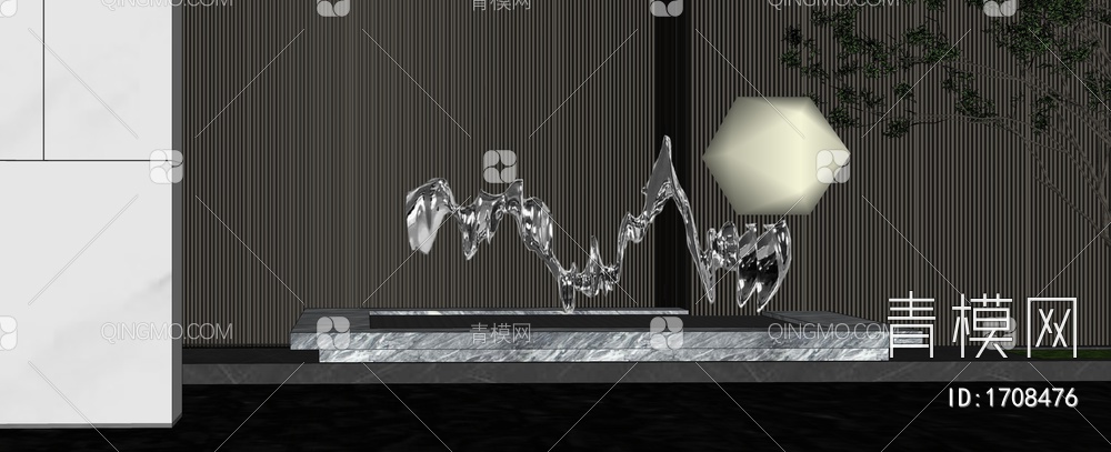 雕塑SU模型下载【ID:1708476】