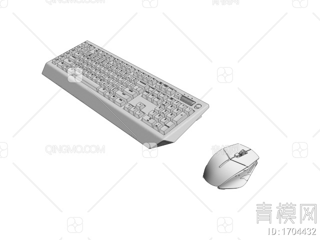 数码电子产品 鼠标键盘3D模型下载【ID:1704432】