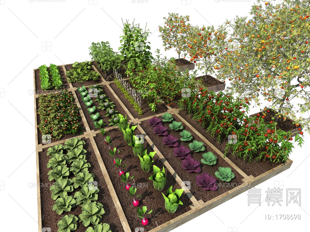 蔬菜农作物3D模型下载【ID:1708698】