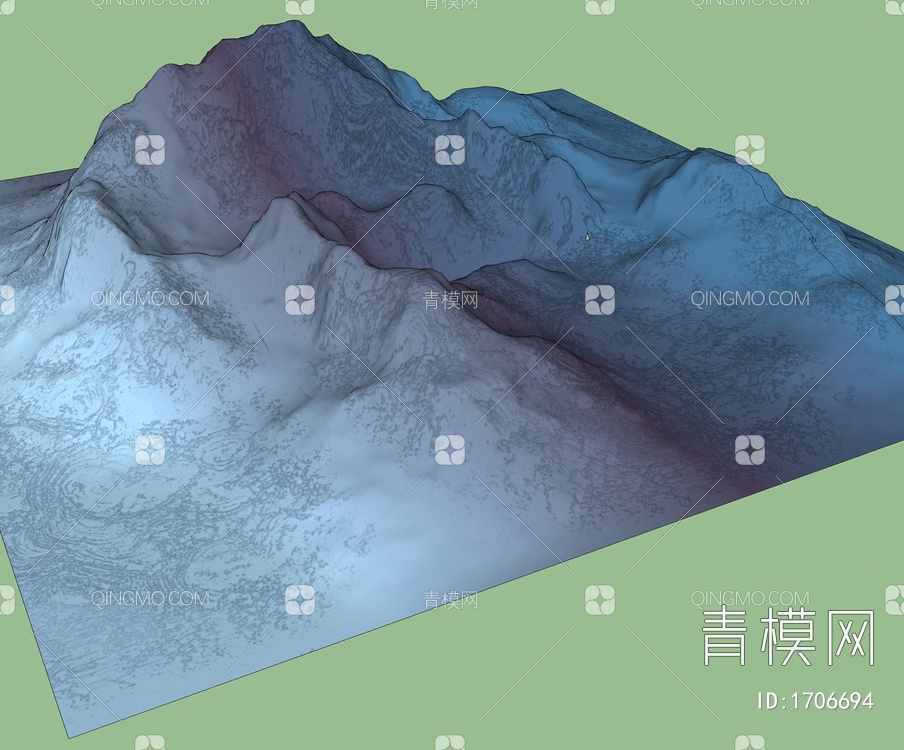 大自然景观 地势山形SU模型下载【ID:1706694】