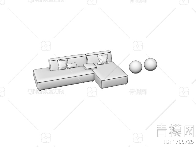 多人沙发3D模型下载【ID:1705725】