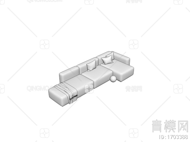 多人沙发3D模型下载【ID:1703388】