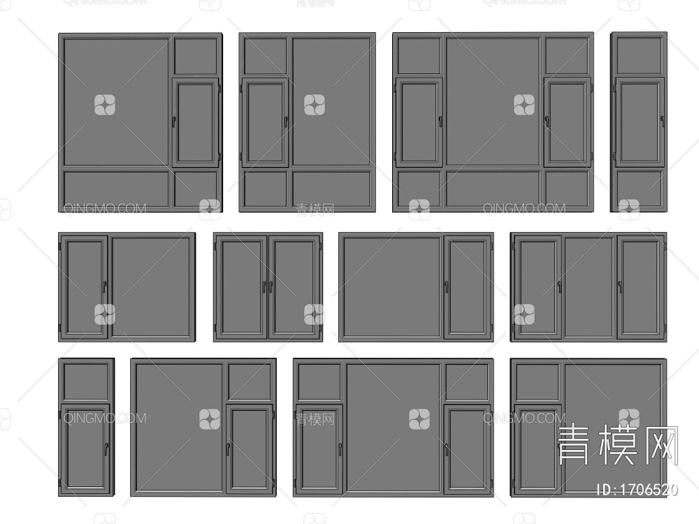 窗户3D模型下载【ID:1706520】